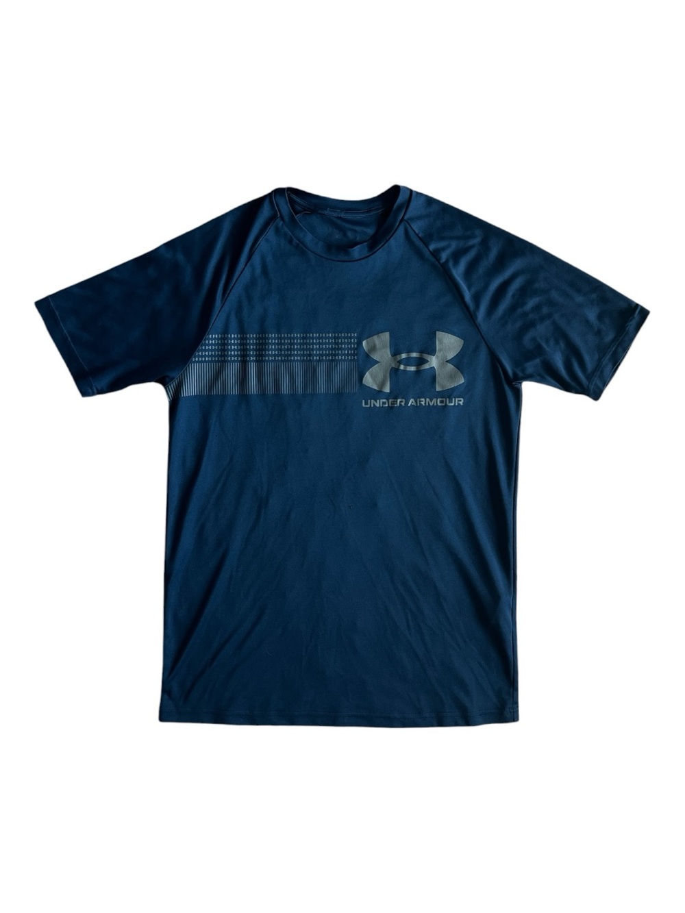 Under Armour Navy Blue Short-Sleeve Performance Tee with Logo Size Small
